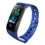 Bracelet connecté CK17S avec écran IPS de 0,96 pouce, étanche IP67, avec rappel d'appel, surveillance de la fréquence cardiaque, de la pression artérielle et du sommeil.