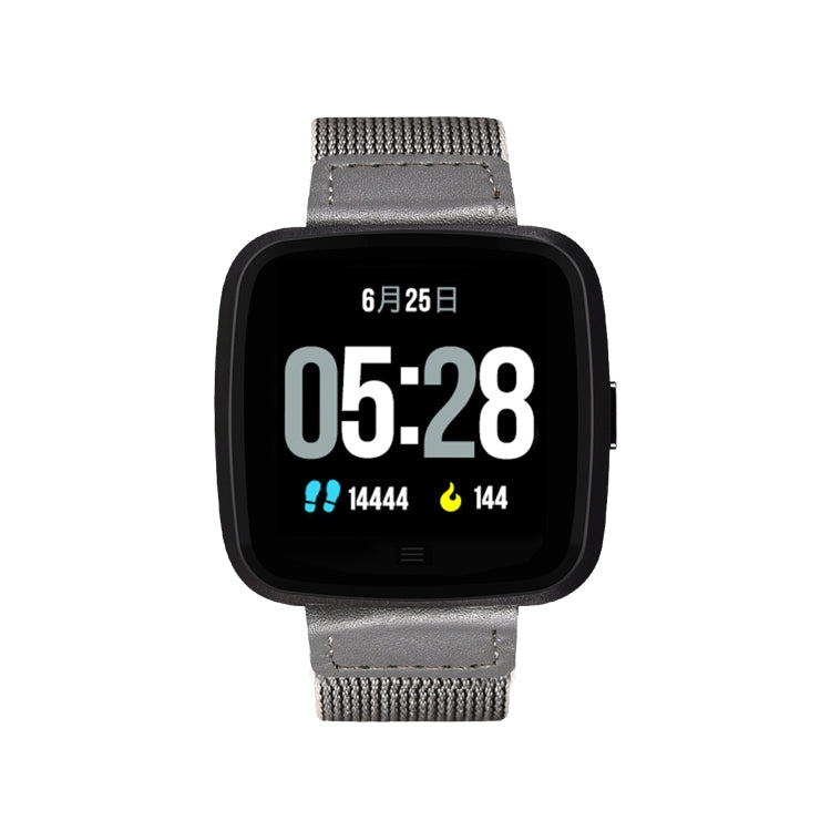 Bracelet connecté DTNO.1 G12 avec écran couleur OLED 1,3 pouce, étanche IP67, bracelet en nylon, notifications d'appel, surveillance de la fréquence cardiaque, alerte sédentarité et modes multisports.