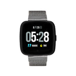 Bracelet connecté DTNO.1 G12 avec écran couleur OLED 1,3 pouce, étanche IP67, bracelet en nylon, notifications d'appel, surveillance de la fréquence cardiaque, alerte sédentarité et modes multisports.