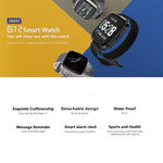 Bracelet connecté DTNO.1 G12 avec écran couleur OLED 1,3 pouce, étanche IP67, bracelet en nylon, notifications d'appel, surveillance de la fréquence cardiaque, alerte sédentarité et modes multisports.