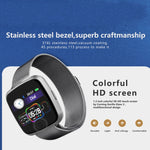 Bracelet connecté DTNO.1 G12 avec écran couleur OLED 1,3 pouce, étanche IP67, bracelet en nylon, notifications d'appel, surveillance de la fréquence cardiaque, alerte sédentarité et modes multisports.