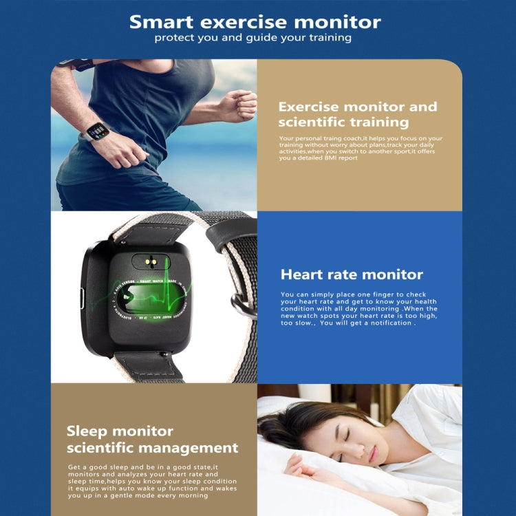 Bracelet connecté DTNO.1 G12 avec écran couleur OLED 1,3 pouce, étanche IP67, bracelet en nylon, notifications d'appel, surveillance de la fréquence cardiaque, alerte sédentarité et modes multisports.