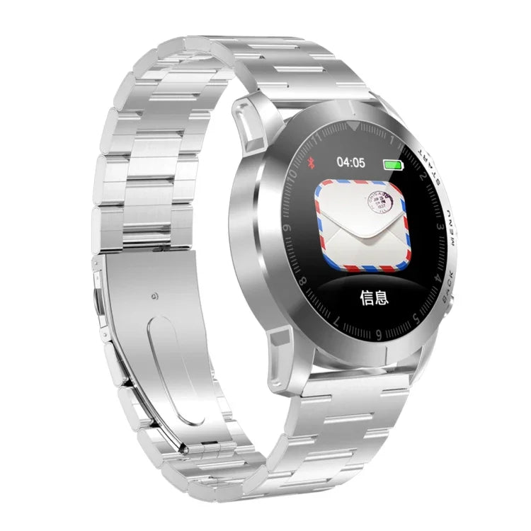 Bracelet connecté DTNO.1 S10 avec écran couleur TFT 1,3 pouce, étanche IP68, bracelet en acier, notifications d'appels, suivi de la fréquence cardiaque et du sommeil, et modes multisports.