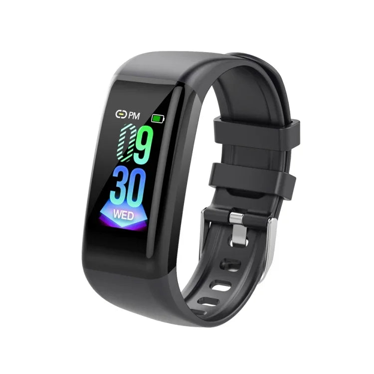 C21 Bracelet intelligent à écran couleur IPS 1,14 pouces, étanche IP67, supporte rappel d'appel / surveillance de la fréquence cardiaque / surveillance de la pression artérielle / suivi du sommeil / rappel sédentaire / rappel physiologique féminin