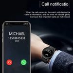 Bracelet connecté DK02 avec écran couleur IPS de 1,3 pouce, étanche IP67, prenant en charge les rappels d'appels, le suivi de la fréquence cardiaque, le suivi du sommeil et les alertes de sédentarité.