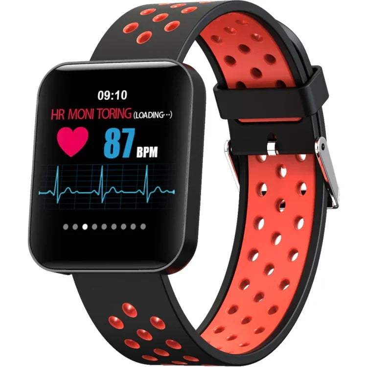 Bracelet intelligent S88 avec écran couleur TFT 1,54 pouce, étanche IP67, bracelet en silicone, supporte rappel d'appel / surveillance de la fréquence cardiaque / suivi du sommeil / rappel sédentaire / surveillance de la pression artérielle