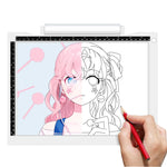 A4-19 6,5W Trois niveaux de luminosité Dimmable A4 LED Tablette de dessin avec câble USB