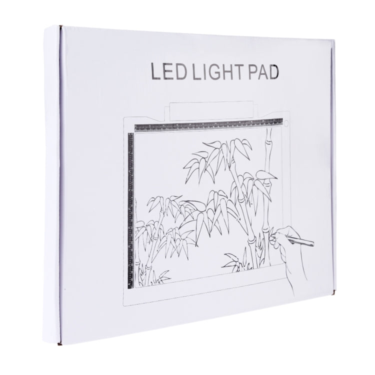 A4-19 6,5W Trois niveaux de luminosité Dimmable A4 LED Tablette de dessin avec câble USB