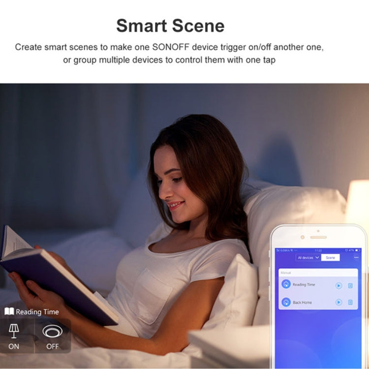Interrupteur mural tactile Sonoff T2 86mm panneau en verre trempé, Interrupteur tactile lumière maison intelligente, Compatible Alexa et Google Home, AC 100V-240V, prise EU, 86mm/ 3 prise EU