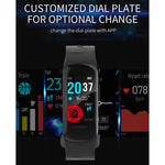 Bracelet connecté H29 avec écran couleur IPS de 1,14 pouce, étanche IP67, compatible avec le comptage des pas, les notifications d'appels, le suivi de la fréquence cardiaque et le suivi du sommeil.