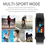 Bracelet connecté H29 avec écran couleur IPS de 1,14 pouce, étanche IP67, compatible avec le comptage des pas, les notifications d'appels, le suivi de la fréquence cardiaque et le suivi du sommeil.