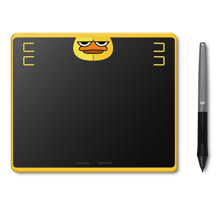 Tablette à dessin numérique Huion HS64 Chips Édition Spéciale 5080 LPI avec stylet sans pile pour s'amuser, HS64