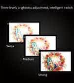 Tableau de copie acrylique LED 5W 5V format A4 à luminosité réglable sans palier pour dessin et croquis d'anime, avec câble USB, dimensions : 220x330x5mm, luminosité réglable sans palier