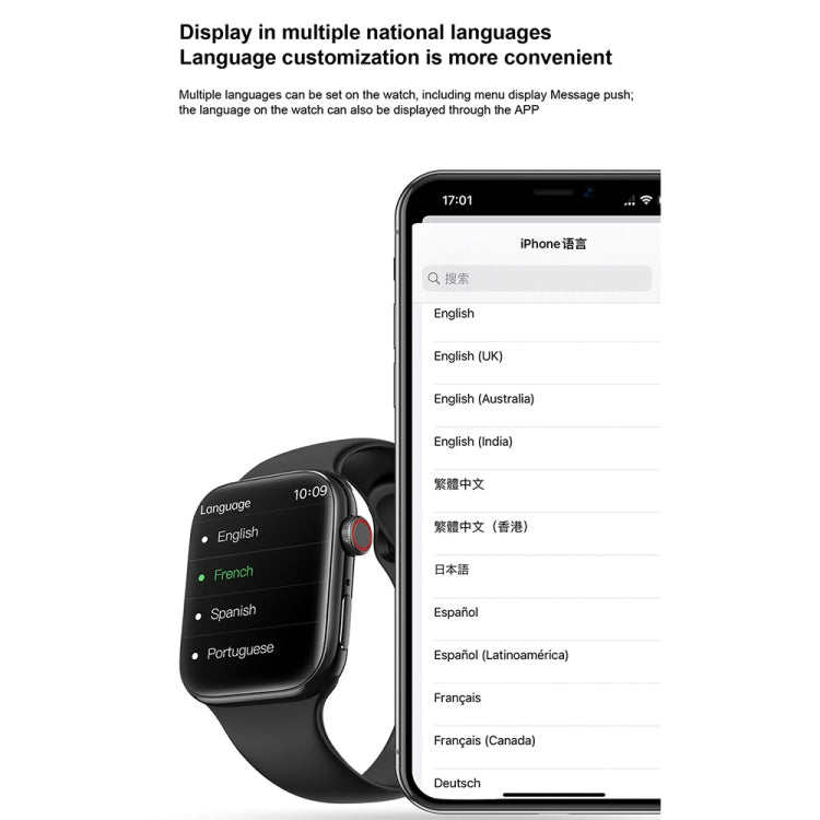 T900 PRO MAX L BIG Montre intelligente étanche avec grand écran de 1,92 pouce, prise en charge de la fréquence cardiaque / de la pression artérielle / de l'oxygène / de plusieurs modes sportifs, T900 PRO MAX L BIG