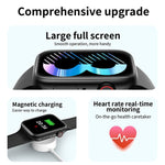 T900 PRO MAX L BIG Montre intelligente étanche avec grand écran de 1,92 pouce, prise en charge de la fréquence cardiaque / de la pression artérielle / de l'oxygène / de plusieurs modes sportifs, T900 PRO MAX L BIG