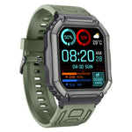Montre connectée de sport KR06 étanche avec podomètre, surveillance de la fréquence cardiaque et de la pression artérielle, appels Bluetooth