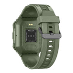 Montre connectée de sport KR06 étanche avec podomètre, surveillance de la fréquence cardiaque et de la pression artérielle, appels Bluetooth