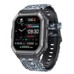 Montre connectée de sport KR06 étanche avec podomètre, surveillance de la fréquence cardiaque et de la pression artérielle, appels Bluetooth