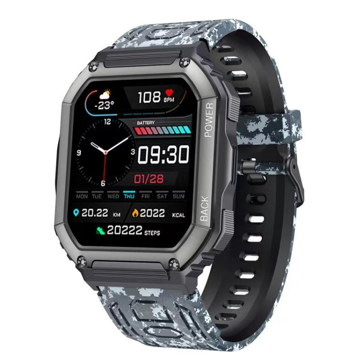 Montre connectée de sport KR06 étanche avec podomètre, surveillance de la fréquence cardiaque et de la pression artérielle, appels Bluetooth
