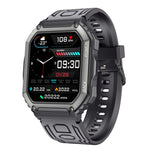 Montre connectée de sport KR06 étanche avec podomètre, surveillance de la fréquence cardiaque et de la pression artérielle, appels Bluetooth
