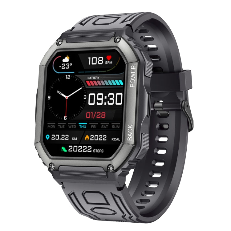 Montre connectée de sport KR06 étanche avec podomètre, surveillance de la fréquence cardiaque et de la pression artérielle, appels Bluetooth