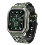 Montre connectée de sport KR06 étanche avec podomètre, surveillance de la fréquence cardiaque et de la pression artérielle, appels Bluetooth