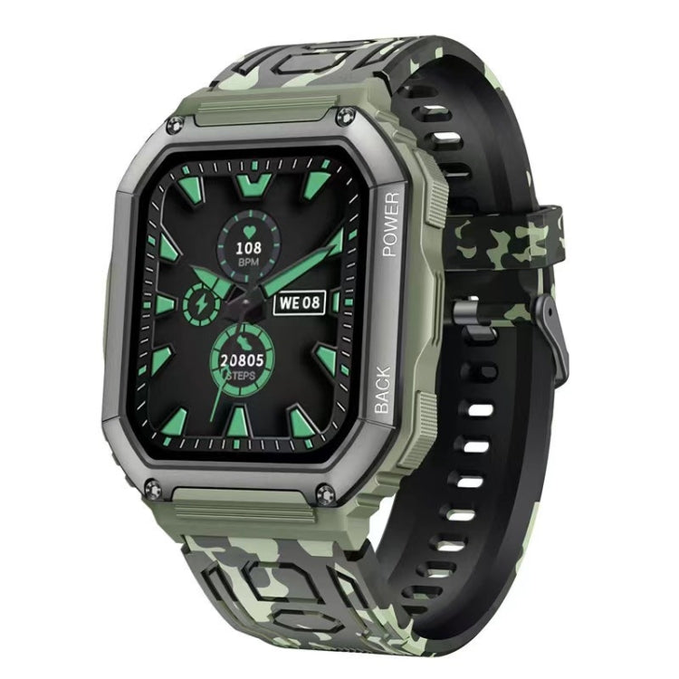 Montre connectée de sport KR06 étanche avec podomètre, surveillance de la fréquence cardiaque et de la pression artérielle, appels Bluetooth