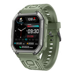 Montre connectée de sport KR06 étanche avec podomètre, surveillance de la fréquence cardiaque et de la pression artérielle, appels Bluetooth