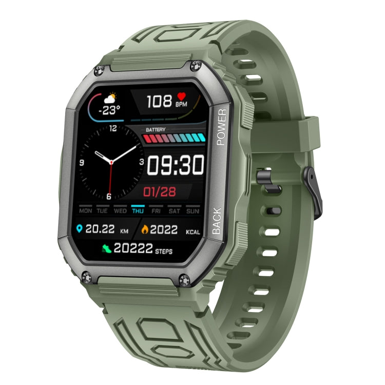 Montre connectée de sport KR06 étanche avec podomètre, surveillance de la fréquence cardiaque et de la pression artérielle, appels Bluetooth