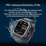 Montre connectée de sport KR06 étanche avec podomètre, surveillance de la fréquence cardiaque et de la pression artérielle, appels Bluetooth