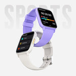 Montre connectée étanche DM60 de 1,83 pouce, avec surveillance de la température corporelle, de la fréquence cardiaque, de l'oxygène sanguin et de la pression artérielle.