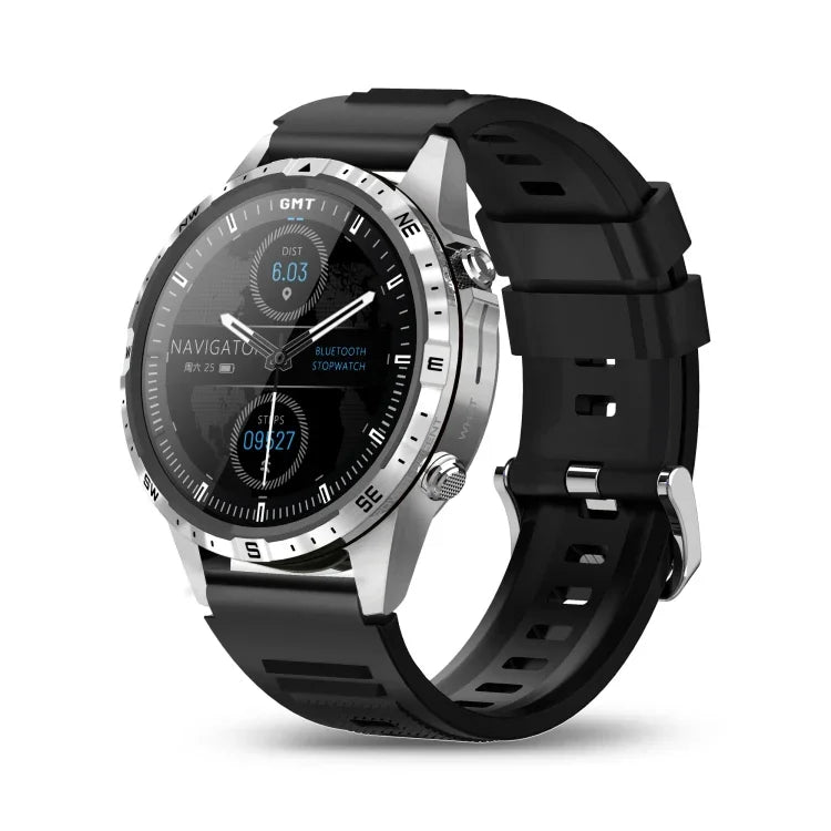Montre connectée étanche HAMTOD GT45 de 1,6 pouce, compatible avec les appels Bluetooth, la surveillance de la fréquence cardiaque et de l'oxygène sanguin.