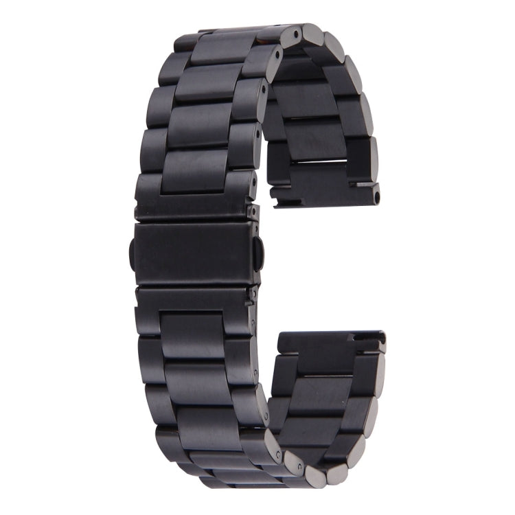 Bracelet en acier inoxydable à boucle papillon et 3 perles pour montre connectée Samsung Gear S2 Classic