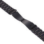 Bracelet en acier inoxydable à boucle papillon et 3 perles pour montre connectée Samsung Gear S2 Classic