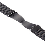 Bracelet en acier inoxydable à boucle papillon et 3 perles pour montre connectée Samsung Gear S2 Classic