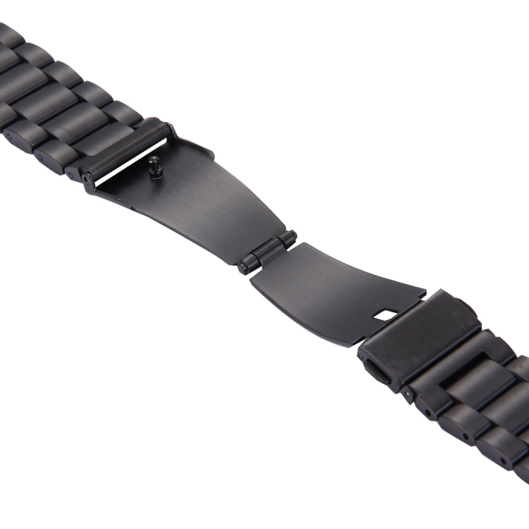 Bracelet en acier inoxydable à boucle papillon et 3 perles pour montre connectée Samsung Gear S2 Classic