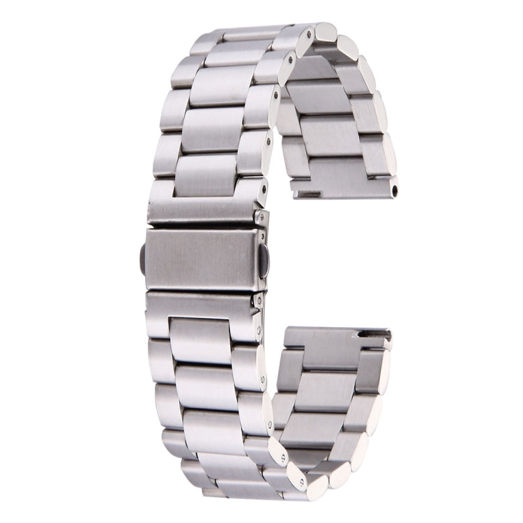Bracelet en acier inoxydable à boucle papillon et 3 perles pour montre connectée Samsung Gear S2 Classic
