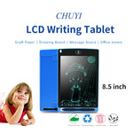 Tablette d'écriture LCD portable 8,5 pouces, bloc-notes électronique pour graffiti et dessin, tableau graphique de messages, brouillon avec stylo d'écriture, 8,5 pouces Bleu, 8,5 pouces Rouge, 8,5 pouces Blanc, 8,5 pouces Noir, 8,5 pouces Vert