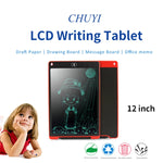 Tablette d'Écriture LCD Portable 12 pouces Dessin Graffiti Bloc-Notes Électronique de Manuscrit Tableau de Messages Papier à Brouillon avec Stylo, 12 pouces Bleu, 12 pouces Rouge, 12 pouces Blanc, 12 pouces Noir, 12 pouces Vert