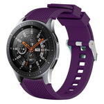 Bracelet de montre à grain vertical pour Galaxy Watch 46 mm