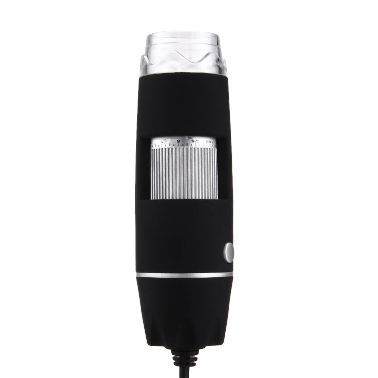 Microscope numérique USB avec capteur d'image 0,3 MP et grossissement 1000X, 8 LED et support professionnel, 1000X