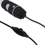 Microscope numérique USB avec capteur d'image 0,3 MP et grossissement 1000X, 8 LED et support professionnel, 1000X
