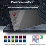 VEIKK A15PRO Tablette graphique électronique intelligente 10x6 pouces 5080 LPI Interface Type-C