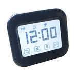 Minuteur de cuisine horloge numérique réveil grand écran tactile LCD avec veilleuse pour la cuisine et la pâtisserie