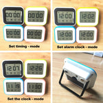 Minuteur de cuisine horloge numérique réveil grand écran tactile LCD avec veilleuse pour la cuisine et la pâtisserie