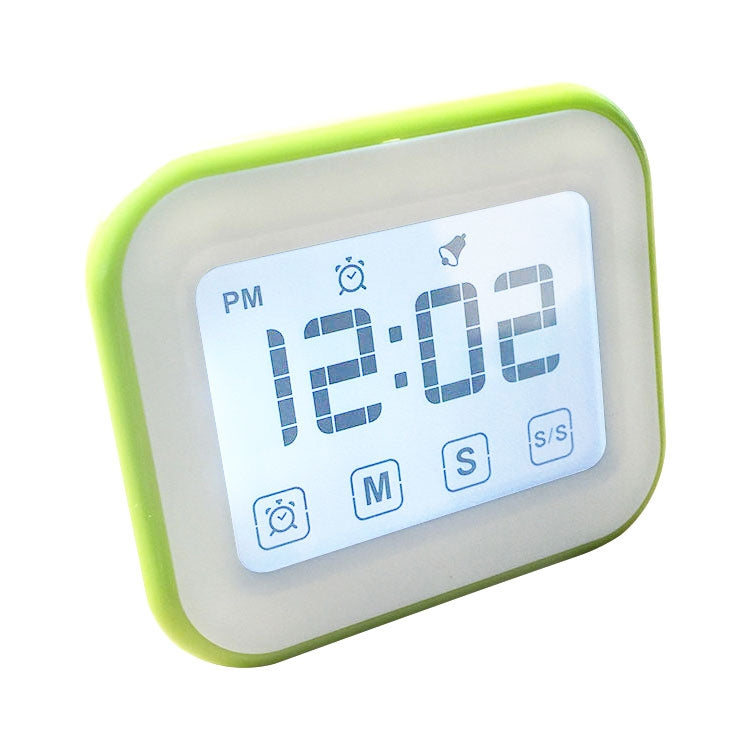 Minuteur de cuisine horloge numérique réveil grand écran tactile LCD avec veilleuse pour la cuisine et la pâtisserie