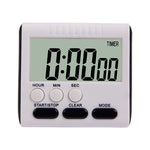 Minuteur de cuisine 24 heures Horloge numérique avec alarme Écran LCD Dos aimanté pour la cuisson et la pâtisserie
