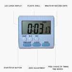 Minuteur de cuisine 24 heures Horloge numérique avec alarme Écran LCD Dos aimanté pour la cuisson et la pâtisserie
