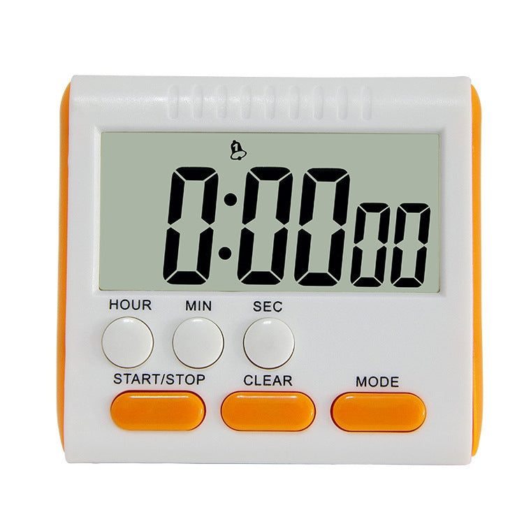 Minuteur de cuisine 24 heures Horloge numérique avec alarme Écran LCD Dos aimanté pour la cuisson et la pâtisserie