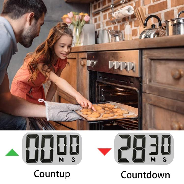 Minuteur de cuisine numérique, alarme électronique, dos magnétique avec écran LCD pour la cuisson, la pâtisserie, le sport, les jeux, le bureau, HX103-2, 118